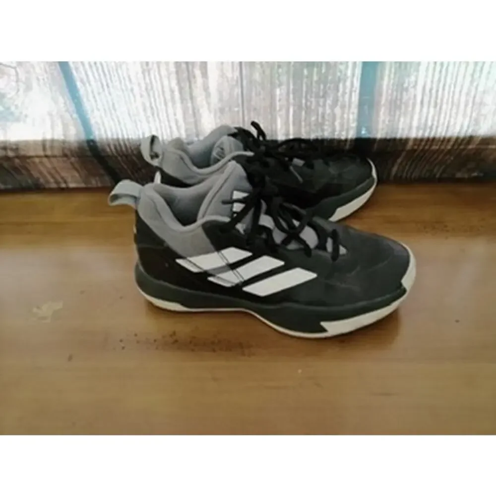 adidas Cross‎ 'Em Up Select Kids Black/White/Grey Size 5